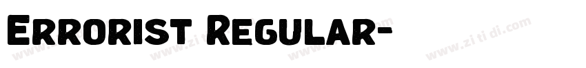 Errorist Regular字体转换 Errorist Regular字体转换